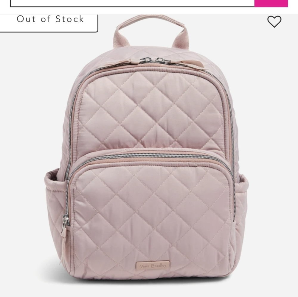 Vera Bradley small light blush pink backpack